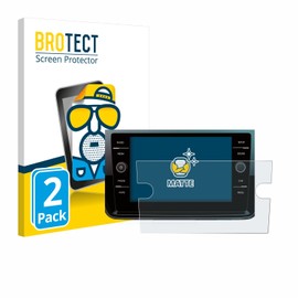BROTECT Entspiegelungs-Schutzfolie für Volkswagen Polo 2018 Composition Media 8" 2017 (2 Stück) Matte Displayschutz-Folie, Anti-Fingerprint