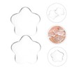 WOONEKY Nail Art Charms 40pcs Crystal Flowers Rhinestones Manicure Decorations