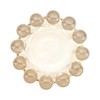 CABDM Chic Smoky Glass Candle Dish, 1 Pack Modern Bubble