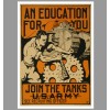 Join US Army Tanks Recruiting Poster PHOTO Propaganda Combat Tank