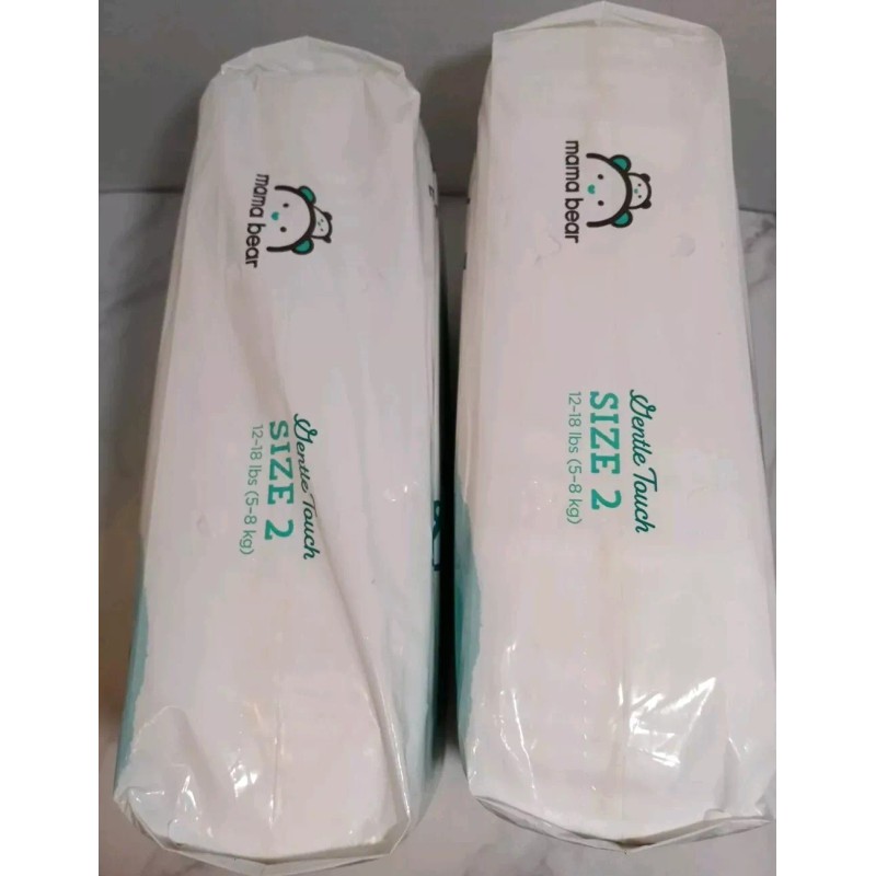 Mama Bear Gentle Touch Diapers Size 2 Hypoallergenic 46 Count