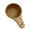 Yuqim 1 Pcs Wooden Measuring Cup Beech Wood Coffee Scoop