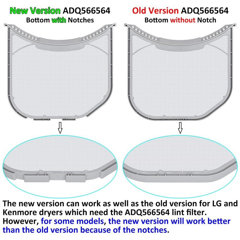Uszily ADQ566564 Lint Filter Replacement for LG and Kenmore Dryers,