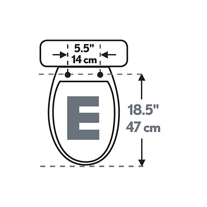 Mayfair 146EC 000 Molded Wood Toilet Seat with Lift-Off Hinges,
