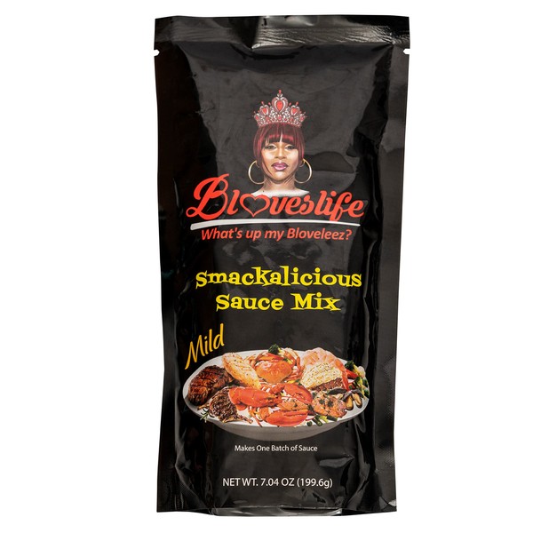 Blove's Smackalicious Sauce Seasoning Mix (Mild), Mildly Spiced Seasoning Mix for Bloves Smacklicious Sauce W/Cajun, Spicy & Garlic Butter Seasoning, All Purpose Seasoning - Vegan Friendly Sauce (7.04 Ounce)