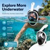 Full Face Snorkel Mask for Adults – Anti-Fog Wide View