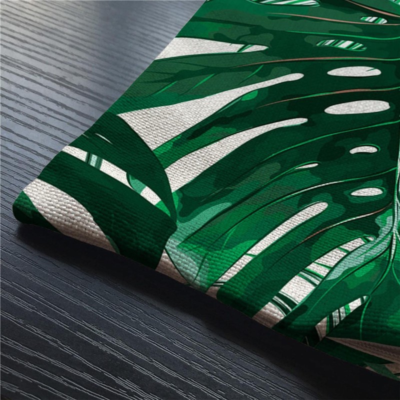 BGBDEIA Tropical Leaf Cushion Cover Beautiful Green Tropical Palm Tree