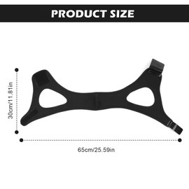 Pack of 2 Anti Snoring Chin Strap, Airflow Jaw Strap, Anti Snoring Chin Strap, Chin Strap, Chin Strap, Sleep Apnea, Adjustable Breathable Headband for Men and Women