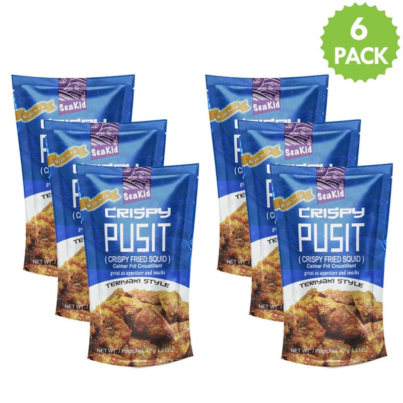 Seakid Crispy Pusit Teriyaki Style - Fried Squid Nutricious Snack