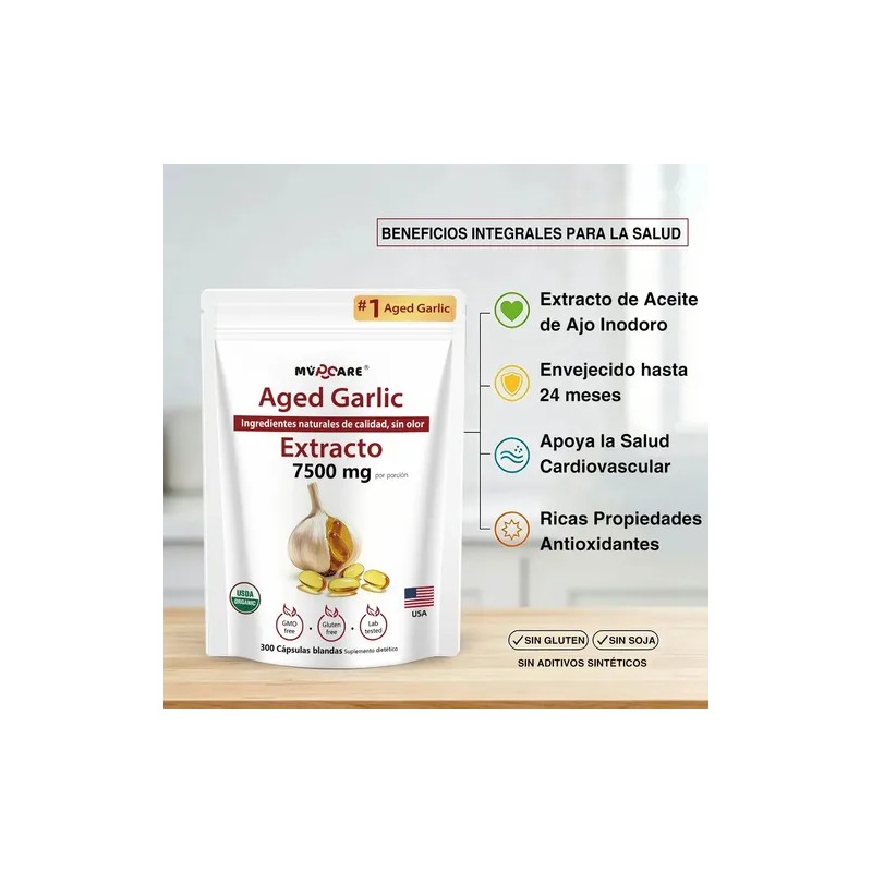 Capsulas-de-ajo Natural 300 Cápsulas Blandas-de-ajo