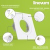 linovum Recessed Spotlight GU10 Mounting Frame White Square Rigid Including