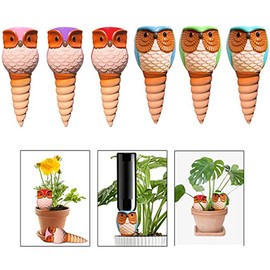 Plant Self Watering Device Owl Shaped Automatic Drips Irrigation Equipment Watering Spikes for Outdoor Indoor Plants