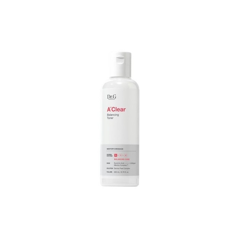 Dr.G Aclear Balancing Toner 200ml Mildly acidic balancing toner /