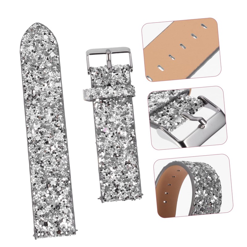 Gatuida 1pc Unique Shiny Wrist Watch Band Replacement for Watch