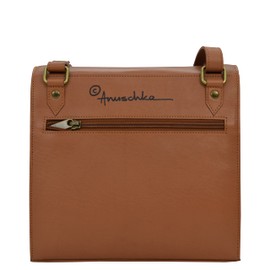 Anuschka Women's Original Hand-Painted Vegetable Tanned Leather Flap Messenger Crossbody