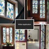3D Stained Glass Window Film, Decorative Window Privacy Film for