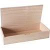 VBS Organiser Box / Pencil Box, Raw Wood, Approx. 21