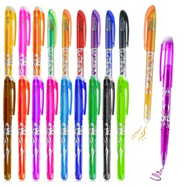 Vimmvid Pack of 18 Erasable Ballpoint Pens, Erasable Ballpoint Pens, Erasable Pens for Office Supplies, School Supplies, Students