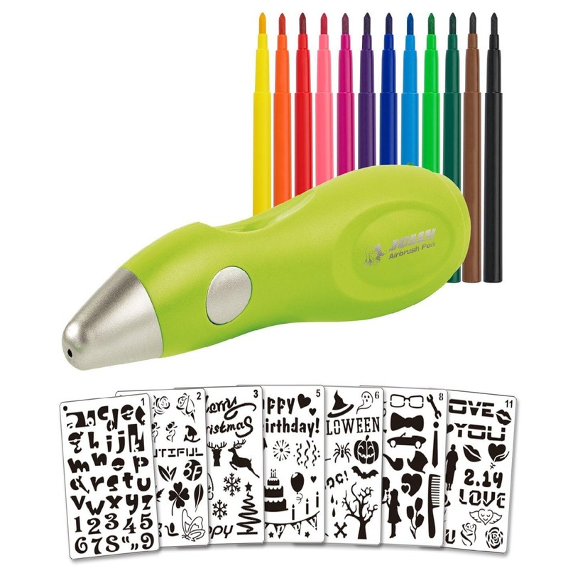 JOLLY - Airbrush for Children, 4446-0001, Set of 20 Pieces