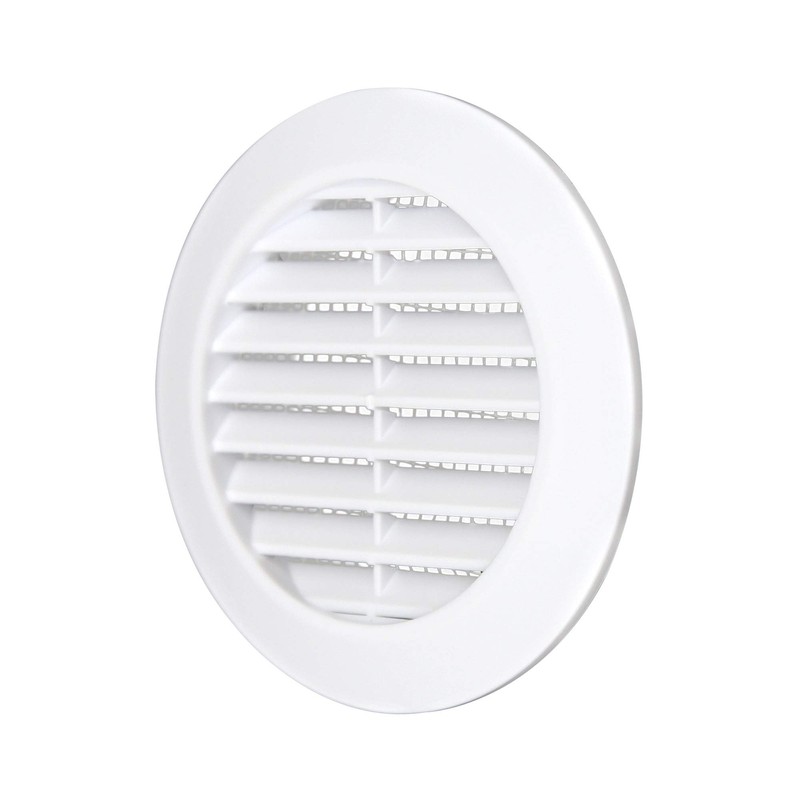 AWENTA Ventilation Grille ABS Plastic Round Diameter 90/115 mm White