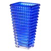 MCMCNCUIU Crystal Vase, Blue Glass Vase, Glass Vase, Vases for
