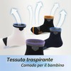 Geyuwoz Calzini da calcio 35-38 per bambini (12 paia) Calzini
