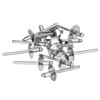 sourcing map 25Pcs 3/16"x5/16" 304 Stainless Steel Large Flange Round