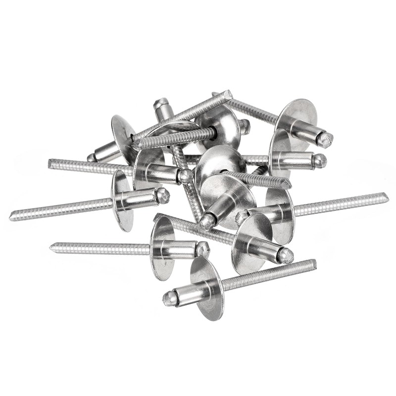 sourcing map 25Pcs 3/16"x5/16" 304 Stainless Steel Large Flange Round