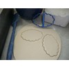 OVAL FRAME SCALLOP EDGE PLAQUE COOKIE CUTTER MADE IN USA