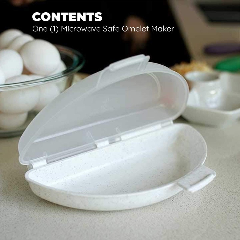 Culinary Elements Microwavable Nonstick Omelet Maker: Quick & Easy Breakfast,