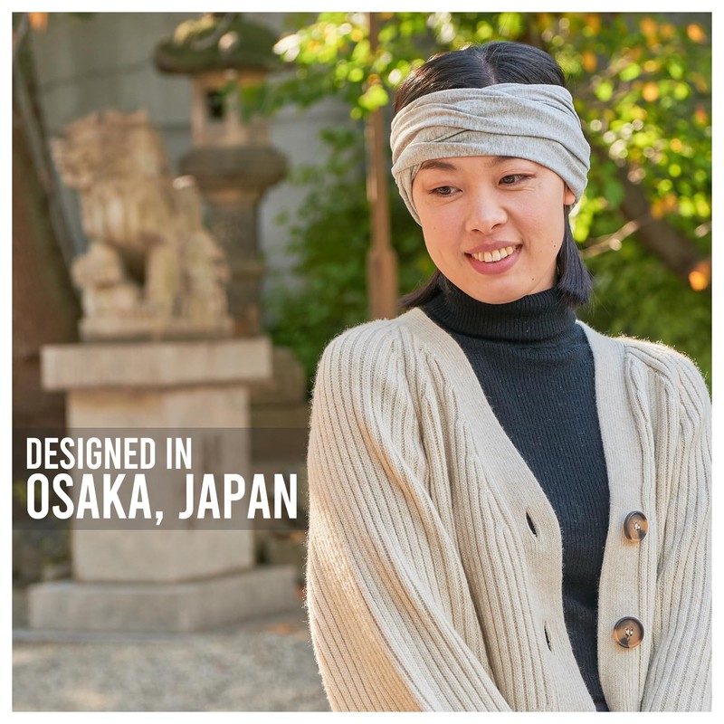 CHARM Turban Unisex Cotton ROLL Arrangement Stretch Headband