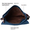 Bolsa de mensajero de lona clásico para hombres y mujeres,