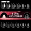 OBP Soft Gel Tips Para Uñas 240 Piezas Diferentes Modelos