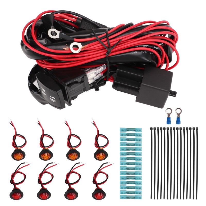 UTV Turn Signal Rocker Switch ATV Street Legal Lighting Kit