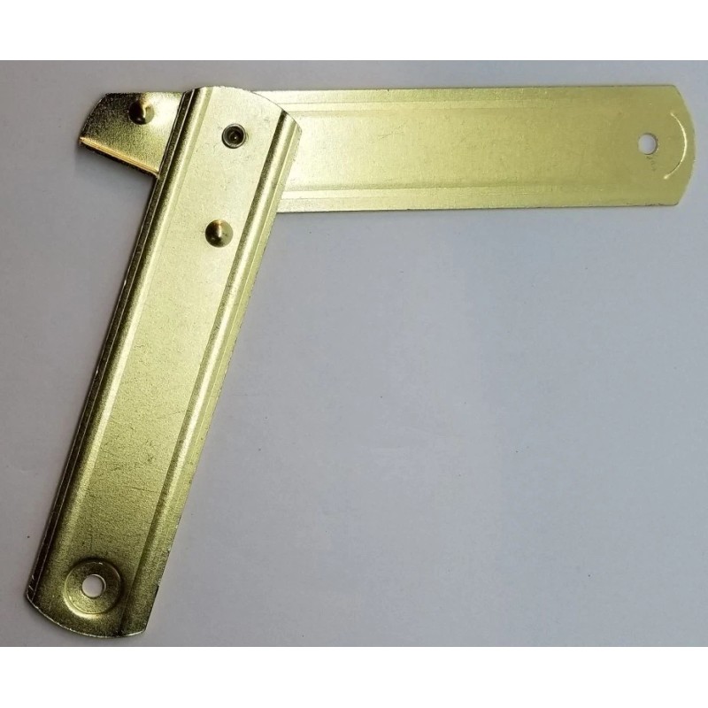 LARGE BRASS Plated Trunk Lid Stay - chest steamer antique