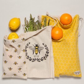 NOW DESIGNS Busy Bee Produce Bags 3 Count, 3 CT