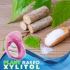 Expandable Floss Treated with Activated Charcoal with Xylitol and Natural