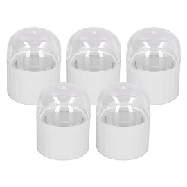 Estuche de viaje para esponja de maquillaje, paquete de 5, soporte de ventilación hueco de doble capa, cubierta antipolvo, soporte para huevos de belleza,