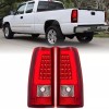 Mayello C-Tube LED Tail Lights RED For 2003-2006 Chevy Silverado