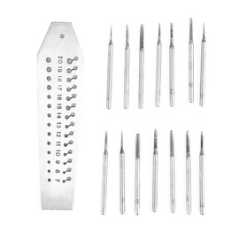 Steel 28 Holes Screw Tap Carving Tool Thread Cutting Tapping Kit Watch Repairing Tool