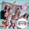Sleeping Mask Funny, Soft Cute Grey Sloth Sleeping Mask Women