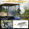 CLUBRALLY Golf Cart Windshield, Fold Down and Anti-UV Windshield Kit