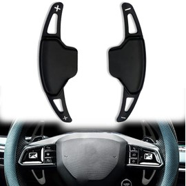 Wzenclave Aluminum Steering Wheel Paddle Shifter Extension Suitable for GUAngqi Mitsubishi Outlander Car Steering Wheel Aluminum Alloy Modification Shift Paddles Interior Modification Parts Patch