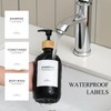 Shampoo and Conditioner Dispenser,16.9 fl oz Set of 3 Black
