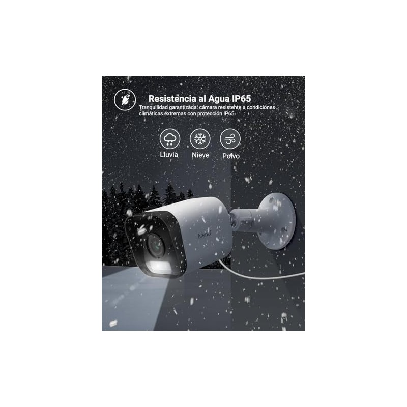 ARENTI O3 Cámara de Seguridad Exterior WiFi 4MP 2.5K, Sorporta