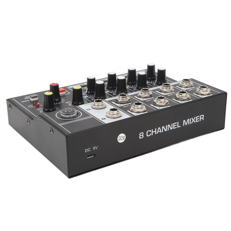 8 Channel Sound Mixer Sound Board Console 2 Modes Aluminium