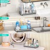HapiRm Toothbrush Holders for Bathroom - 5 Partitions Bathroom Counter