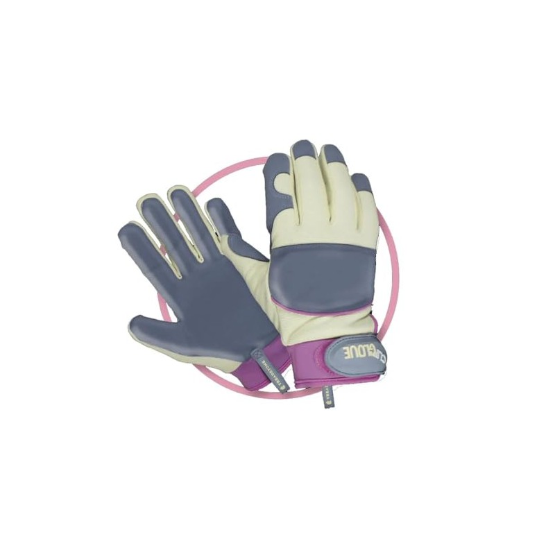 Clip Gloves Ladies Leather Palm Soft & Supple Medium Duty