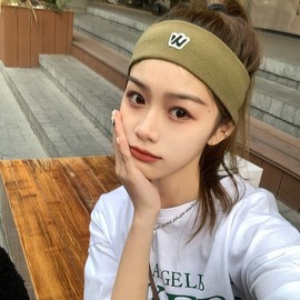 Fashion Thin Sports Headband for Women and Men, Summer Running Sweat-Absorbing Fitness Headband Free Size/White 5ea