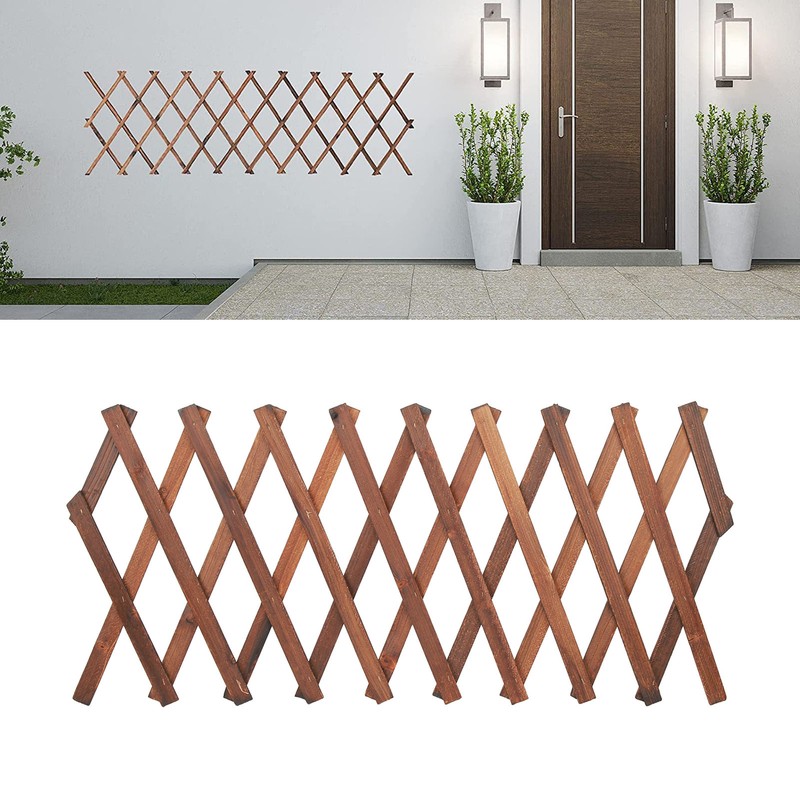 Expandable Plant Climbing Lattices Extensible Pine Fence Plant Support for